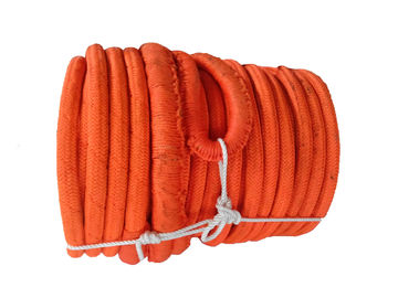 China 48mm x 150m Double Braided UHMWPE Mooring Towing Rope Polyeter Rope Coated supplier