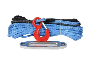 China Free Shipping 12MM x 30M Blue Synthetic Winch Line Cable Rope With Sleeve (ATV UTV 4X4 4WD OFFROAD) supplier