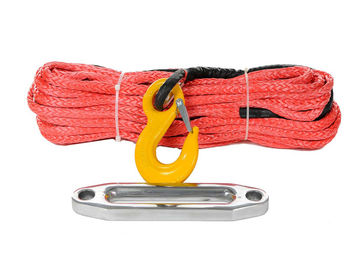 China Free Shipping 10MM x 30M Red Synthetic Winch Line Cable Rope With Sleeve (ATV UTV 4X4 4WD OFFROAD) supplier