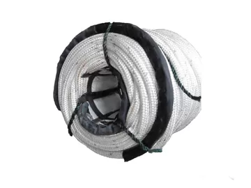 China White Double Braided Mooring Rope With 2 Meters Canva Protected Both Ends Good Price And Best Quality supplier