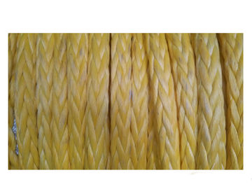 China 12 Strand Yellow Ultra High Molecular Weight Polyethlene UHMWPE Mooring Rope supplier