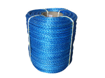 China Free Shipping 10MM x 100M Blue High Quality 12 Strand UHMWPE Rope Towing Rope Winch Line For ATV UTV 4X4 4WD OFF-ROAD supplier