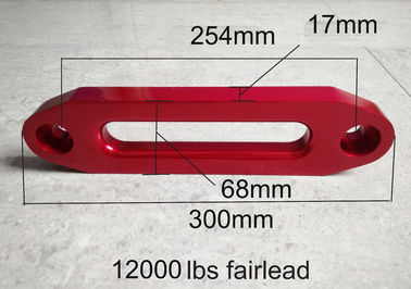 China RED 12000 LBS Aluminium Hawse Fairlead Winch Alloy Synthetic UHMWPE Rope 4X4 4WD Recovery Tow supplier