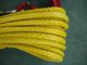 High Quality 12 Strand Synthetic UHMWPE Winch Rope Yellow Color With Hook supplier