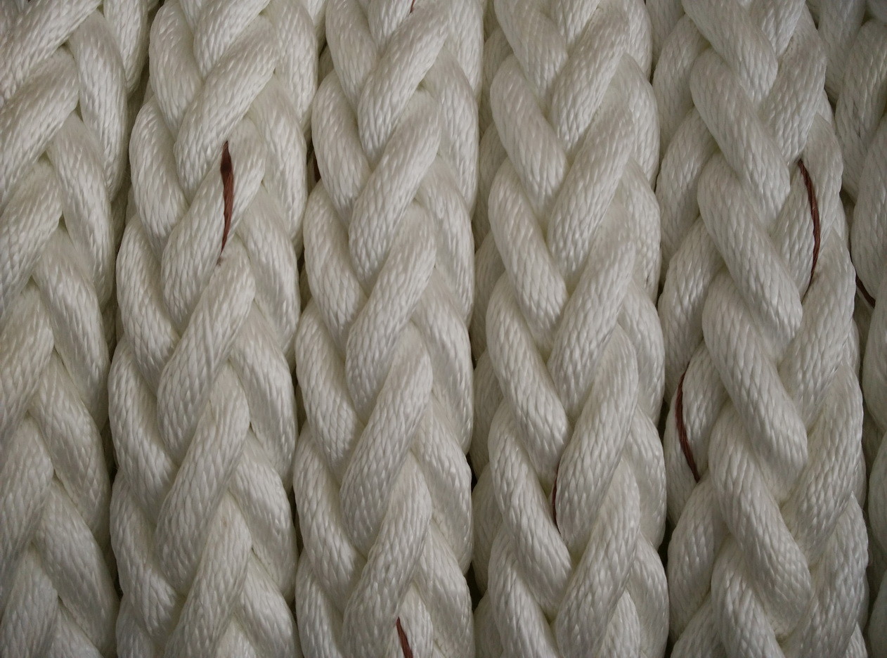 64mm x 220 MTR White 12 Strand Polypropylene and Polyester Mixed ...